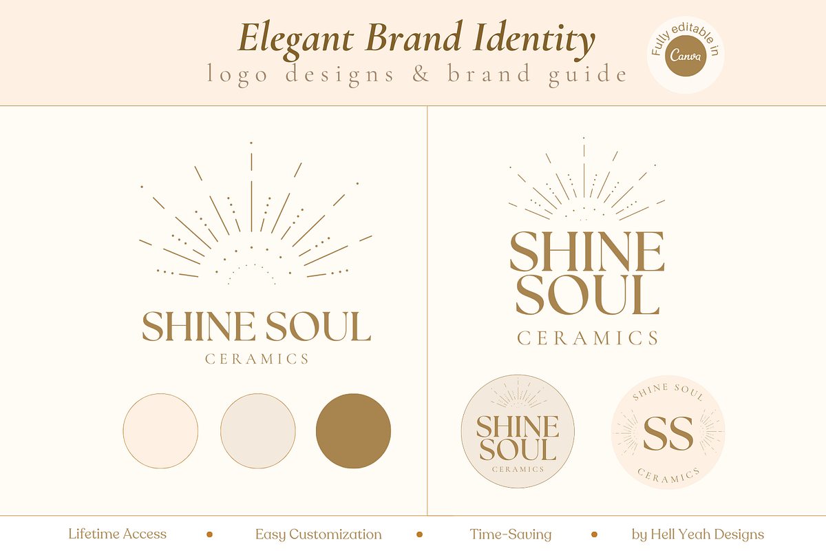 Elegant Brand Identity Logo Kit, a Branding & Logo Template by Hell Yeah Designs (Photo 1 of 6)