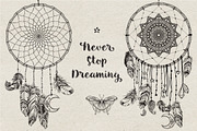 Boho Set: Dreamcatchers, a Decorative Illustration by Varvara Gorbash (Thumbnail 5 of 5)
