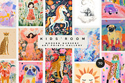 KIDS' ROOM PRINTS GALLERY, a Background Graphic by Lana Elanor (Thumbnail 2 of 10)