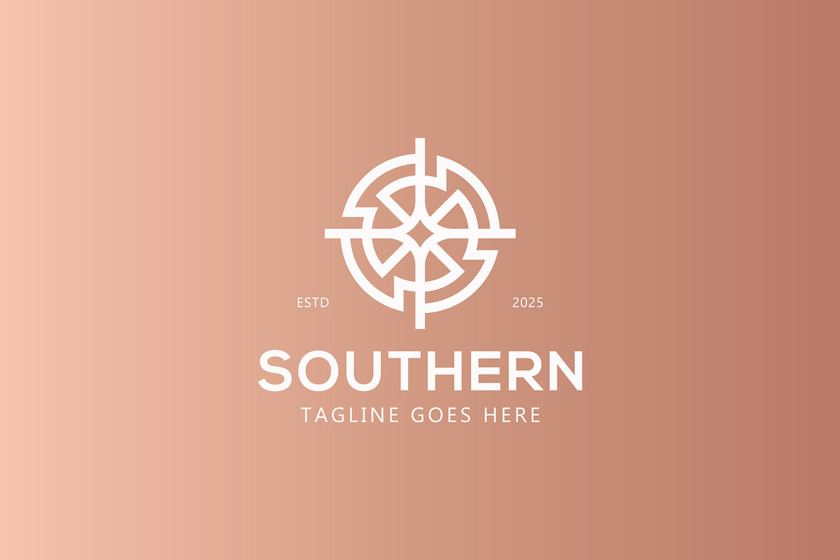 Elegant Linear Circle Shape Compass, a Branding & Logo Template by Signatoro (Photo 3 of 4)
