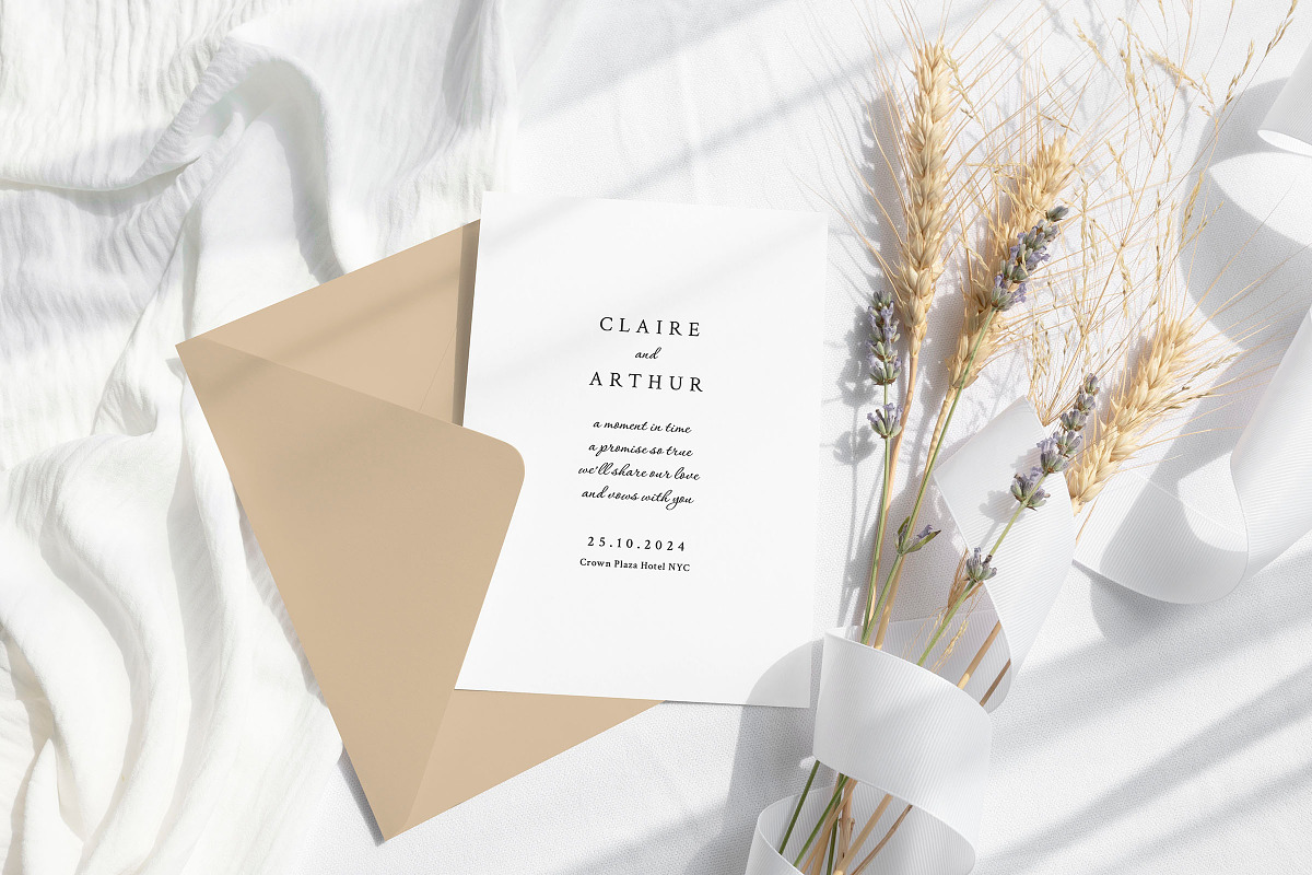 Zircon - Wedding Invitation Suite, an Invitation Template by CinderHeart Designs (Photo 1 of 8)