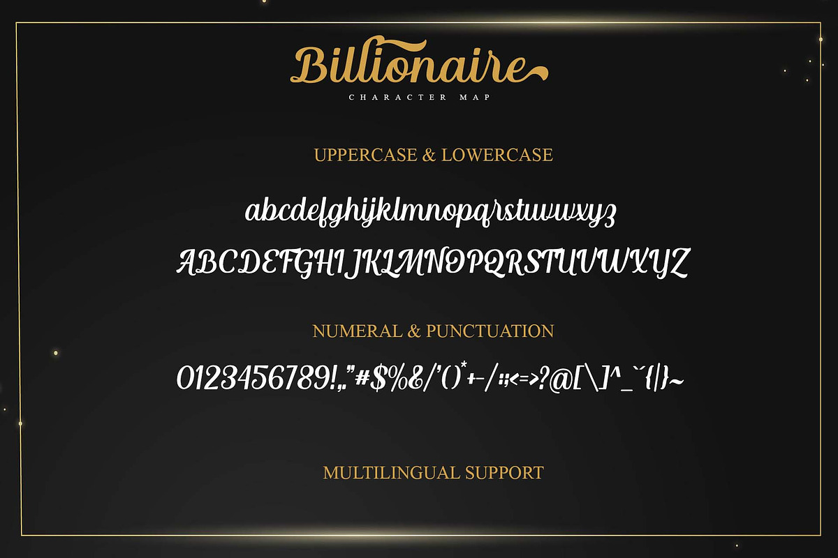 Billionaire - A Stylish Script Font, a Script Font by Doehantz Studio (Photo 6 of 8)