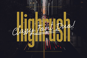 Highrush Font Duo