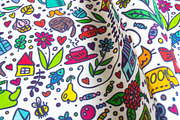 60 Funny Doodle + 14 Patterns, an Object Graphic by Apolinarias Art (Thumbnail 2 of 9)