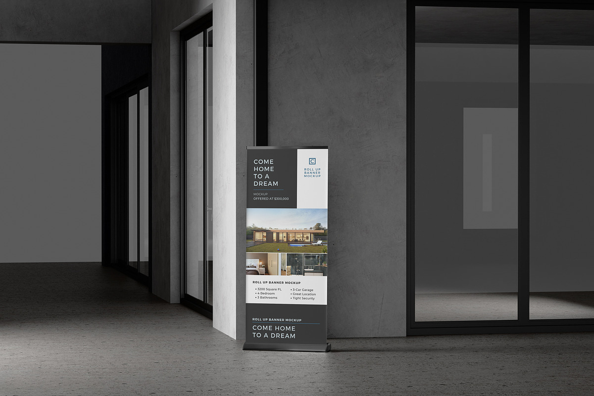 ROLL UP BANNER MOCKUP, an Advertising Mockup by safrizalstudio (Photo 3 of 4)