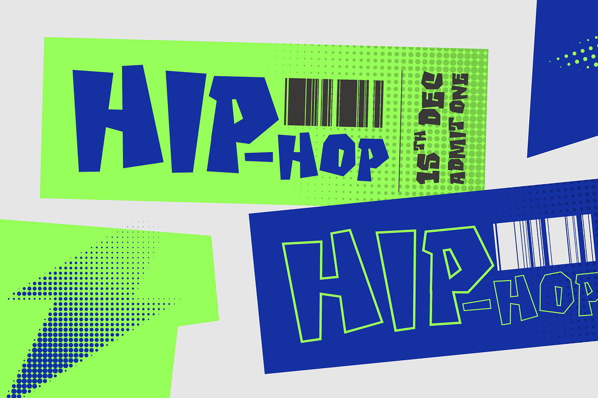 Fang Rift – Bold Blocky Display Font, a Handwritten Font by MaikoHatta (Photo 7 of 8)