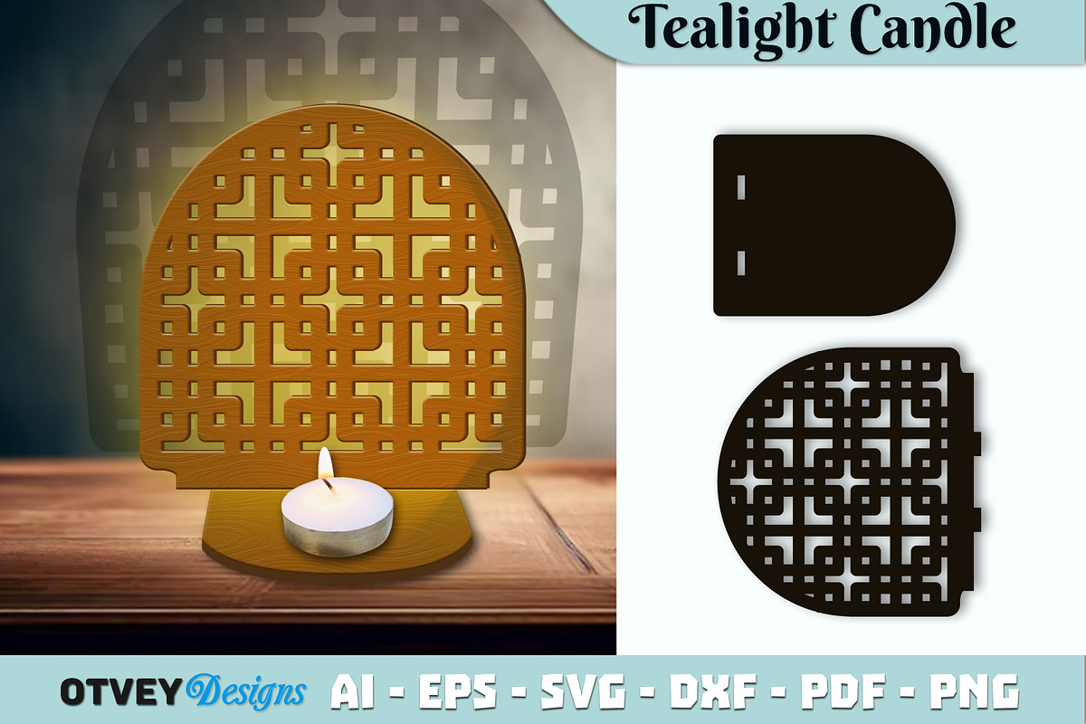 Rattan Tealight Candle Holder Laser, an Object Graphic by OTVEY DESIGN (Photo 4 of 13)
