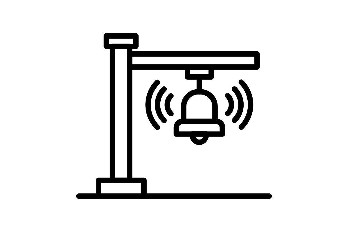Bell Line Icon, an Icon by Pexelpy