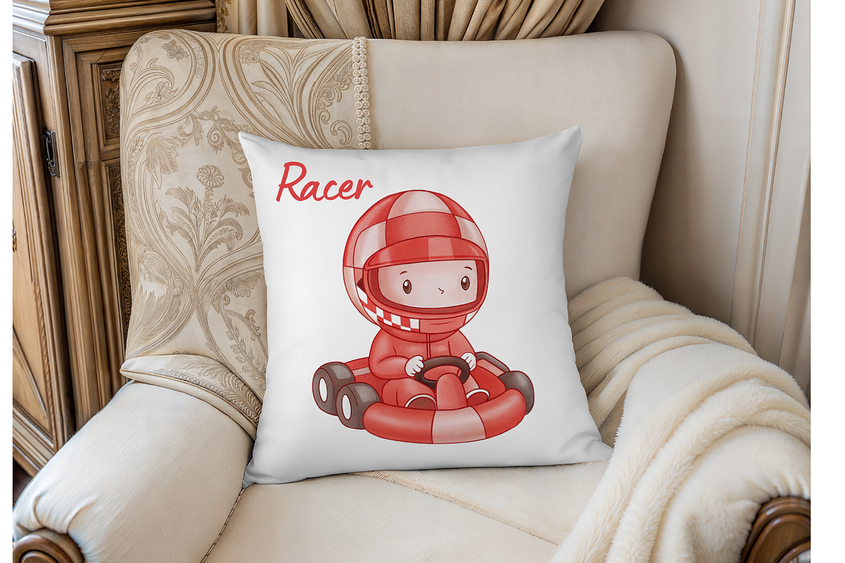 Little Racer, Watercolor Clipart, an Illustration by MockupWizard (Photo 6 of 6)