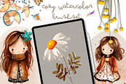 87 COZY PROCREATE WATERCOLOR BRUSHES, a Brush Add-On by Warm Cozy Cottage (Thumbnail 5 of 13)