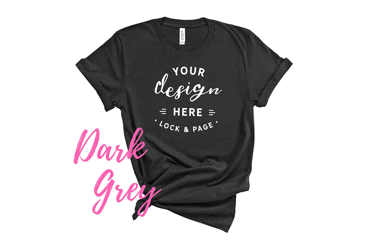 Bella Canvas TShirt Mockups On White, a Shirt Mockup by lock and page (Photo 5 of 92)