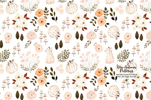 New Autumn Patterns - Watercolor Set