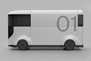 Electric Van 01 Standard Mockup