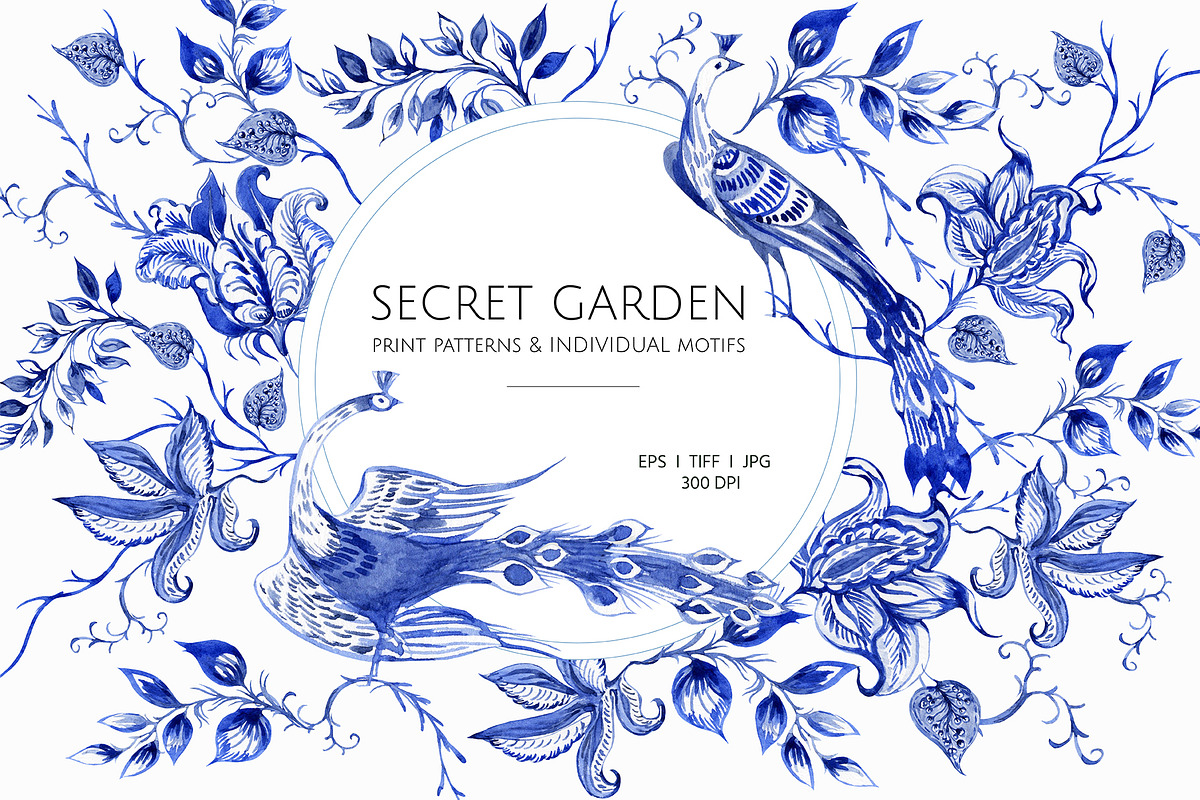 Secret Garden, print collection!, a Pattern Graphic by HannaStudio (Photo 1 of 6)