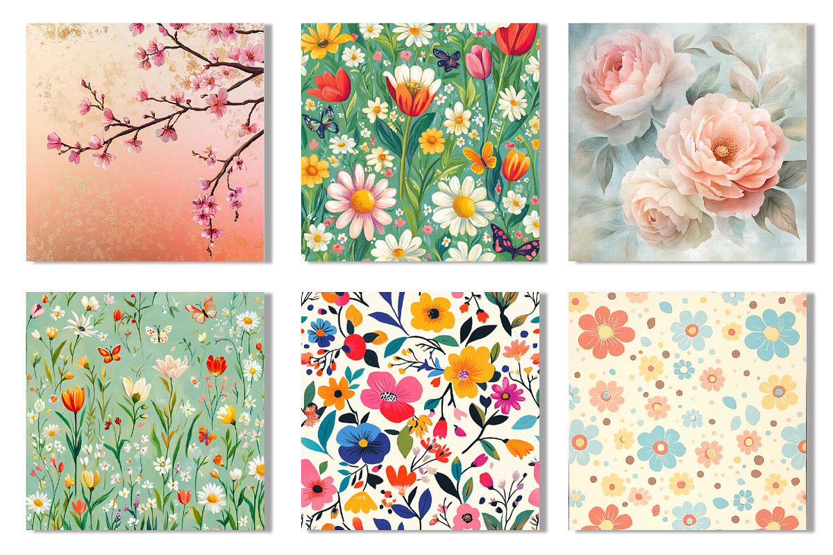 Happy Mother's Day Digital Papers, an Illustration by SinaCreation (Photo 2 of 8)