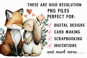 Whimsical Bunny & Fox Valentine Clip, an Illustration by Libby Wishes (Thumbnail 6 of 7)