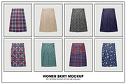 Women skirt mockup, a Bottom Mockup by made_by_nope (Thumbnail 2 of 7)