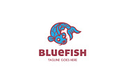 Blue Fish Logo, a Branding & Logo Template by ashenterprise (Thumbnail 1 of 4)