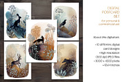 Soft Ink Woodlands Postcard Set, an Animal Illustration by The Dutch Lady Designs (Thumbnail 7 of 8)