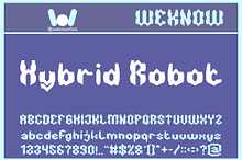 Hybrid Robot font