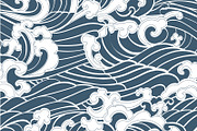 8 Pattern Seamless Asian style set, a Pattern Graphic by skyclick (Thumbnail 2 of 9)
