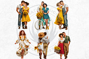 Sunflower Beauties Complete Cliparts, a Person Illustration by ThatsDesignArt (Thumbnail 12 of 16)