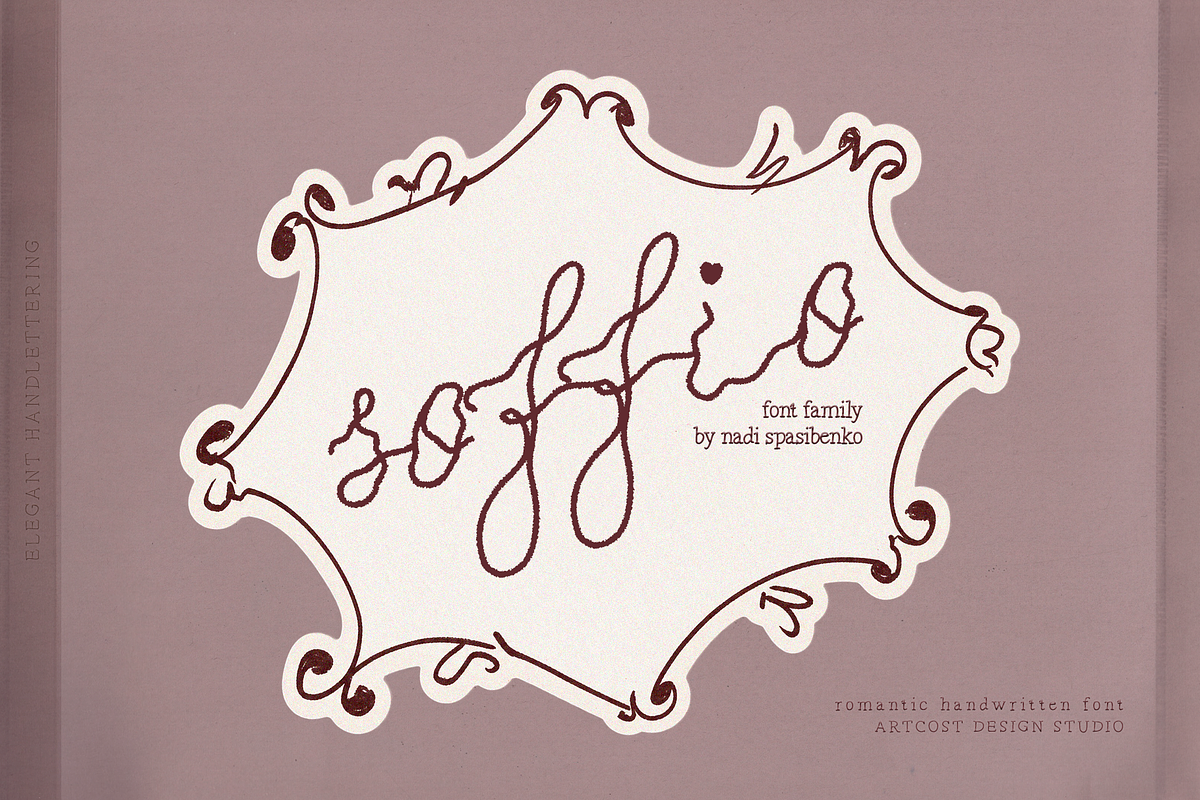 Soffio — Elegant Font Family, a Handwritten Font by nadispasibenko (Photo 1 of 9)