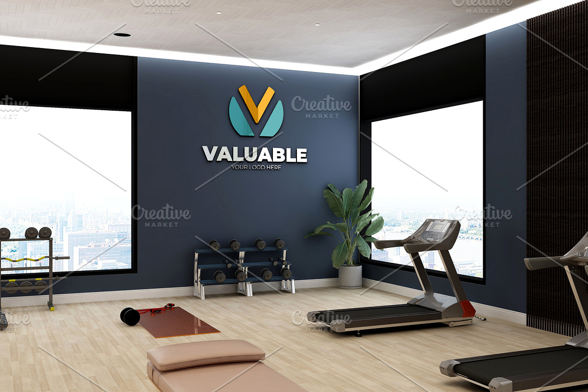 Gym Wall Logo Mockup PSD, a Product Mockup by Ayy (Photo 16 of 24)