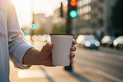 Paper Coffee Cup Mockup, a Cups & Container Mockup by Designer Dude (Thumbnail 2 of 2)