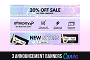 DIY Web Banner Set: Holo Film, a Landing Page Template by beautybosslab™ (Thumbnail 3 of 5)