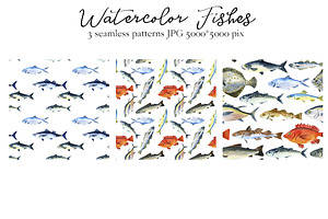 Watercolor Fishes