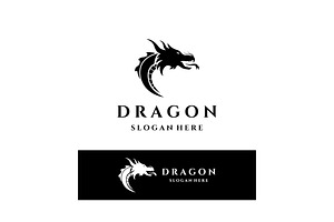 Fire dragon head logo., a Branding & Logo Template by LOGOCREATIVE