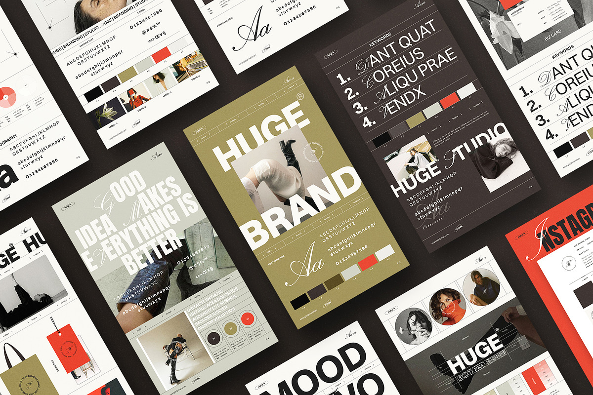 HUGE | Brand Sheets Template, a Presentation Template by ArtisanaAura (Photo 6 of 6)