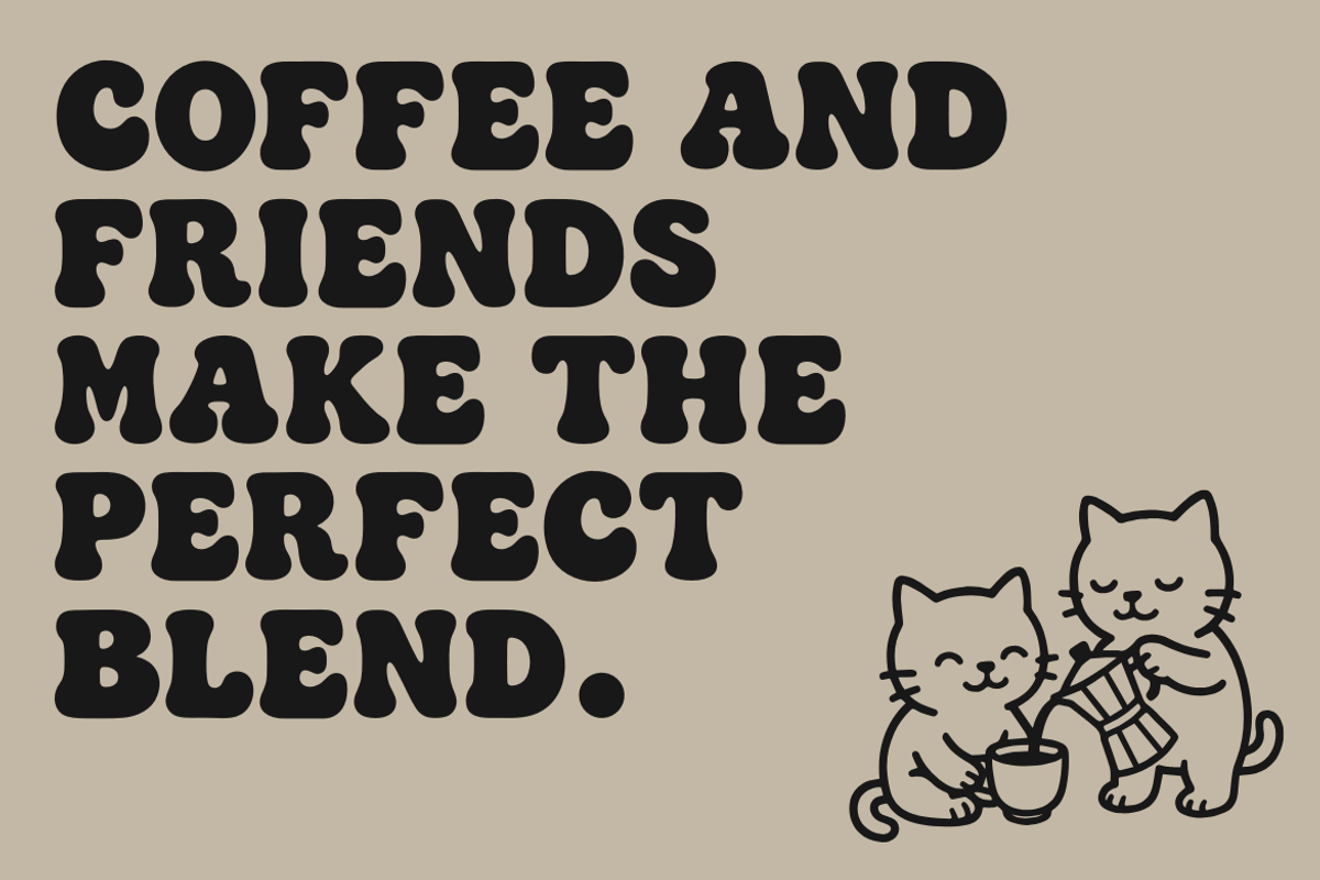 Pawcinno – Playful Retro Bubble Font, a Sans Serif Font by Creacy Studio (Photo 4 of 11)