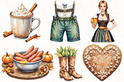 Watercolor Alpine Autumn Clipart, an Illustration by OK Design (Thumbnail 3 of 4)