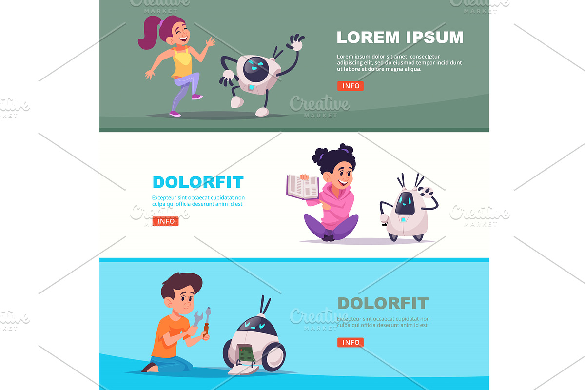 Kids chatbot. androids for education, an Object Illustration by Onyx