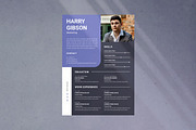 Clean Modern Resume Template, a Resume Template by Jiwstudio (Thumbnail 2 of 3)
