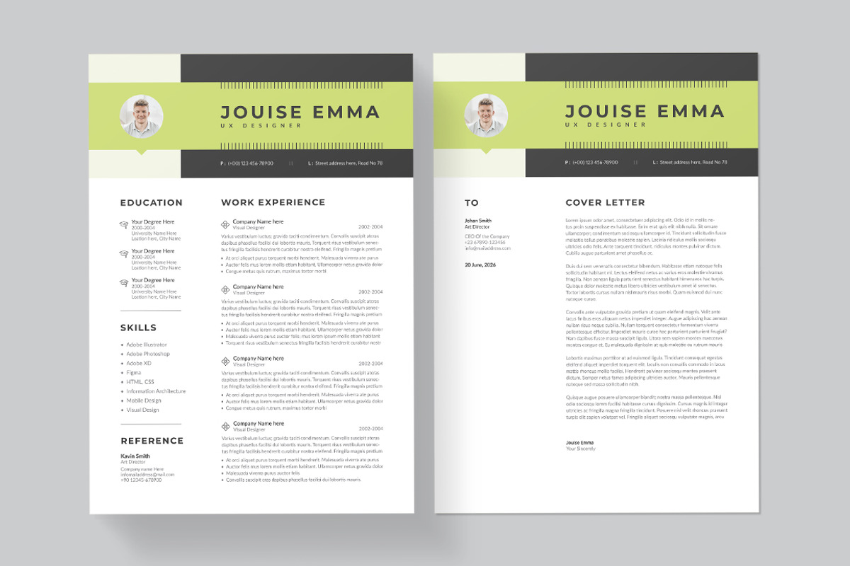 Professional Resume/CV | Word & EPS, a Resume Template by HiveArts (Photo 2 of 4)