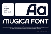 Mugica – Futuristic Sans Serif Font, a Font by roomspace creative lab (Thumbnail 9 of 10)