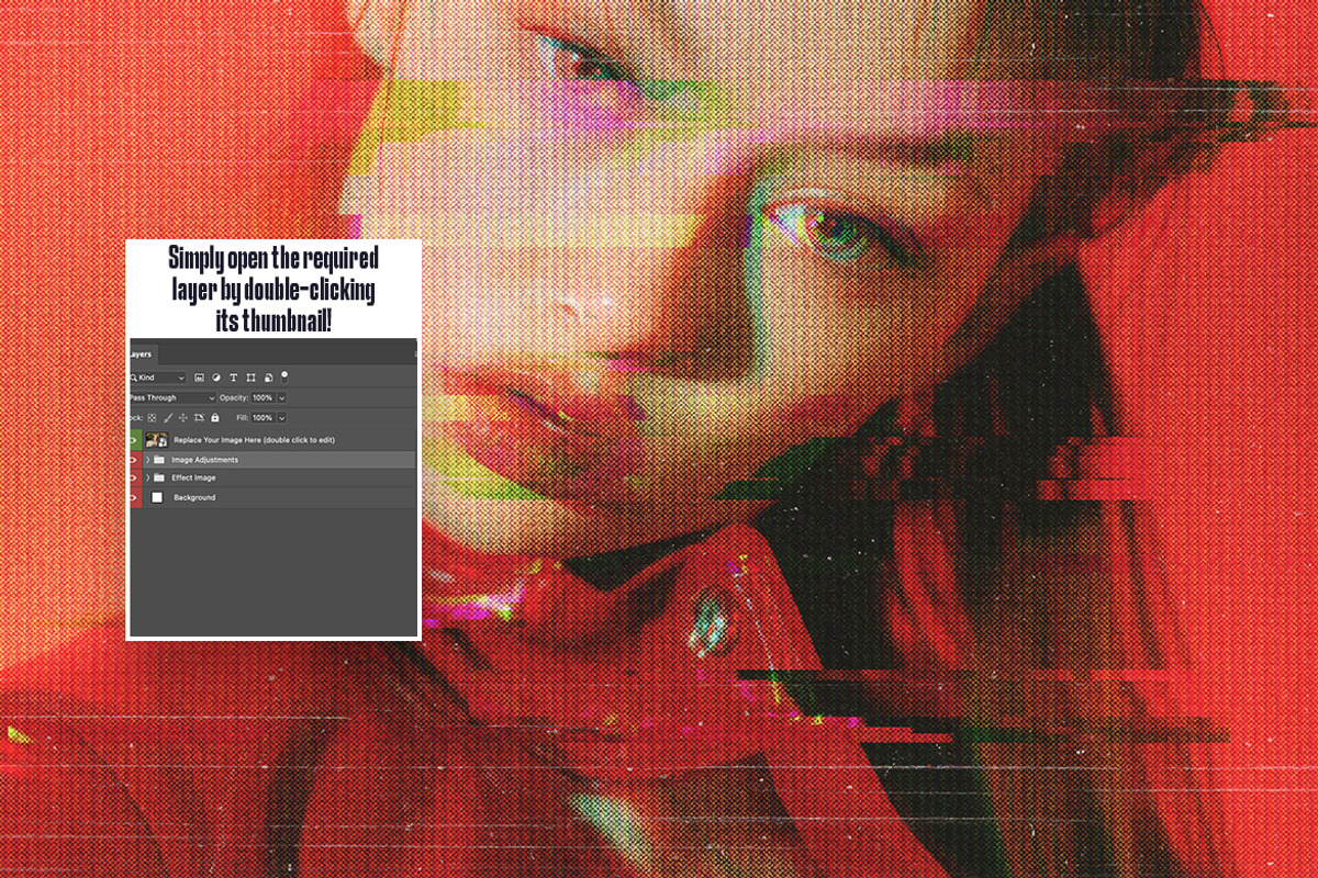 Retro VHS Glitch Photo Effect, a Layer Style Add-On by iDoodle Studio (Photo 3 of 5)