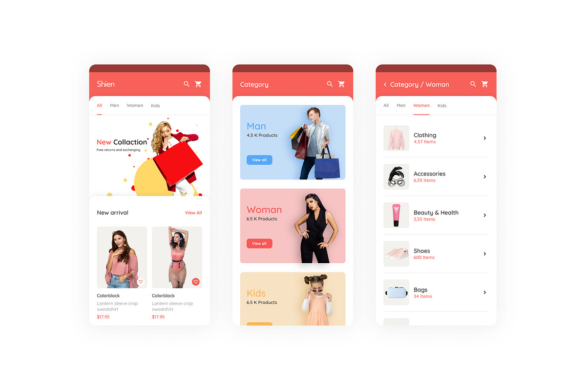 Shien E-commerce UI Kit, an App Template by marwa_elgendy (Photo 21 of 21)