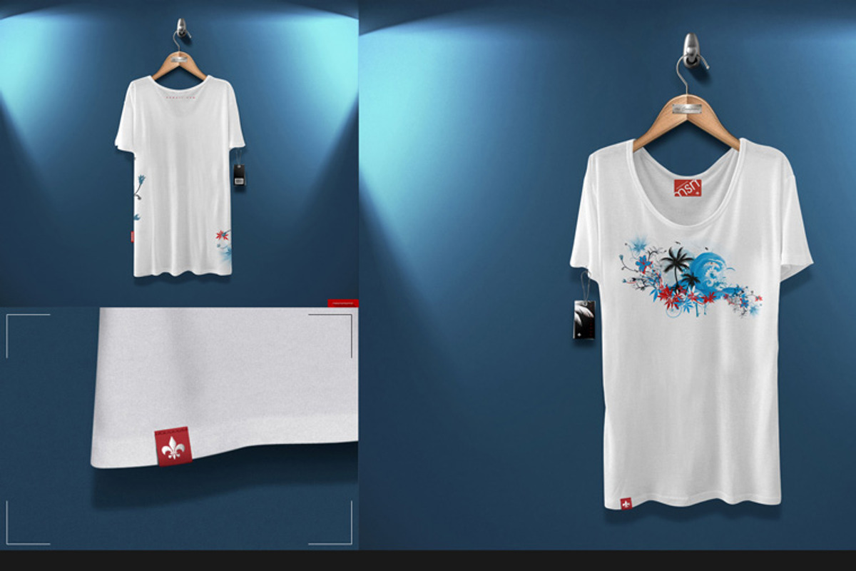 Loose Shirt On 5 Stages Mock-up, a Hoody Mockup by Mocca Mockups Store (Photo 9 of 69)