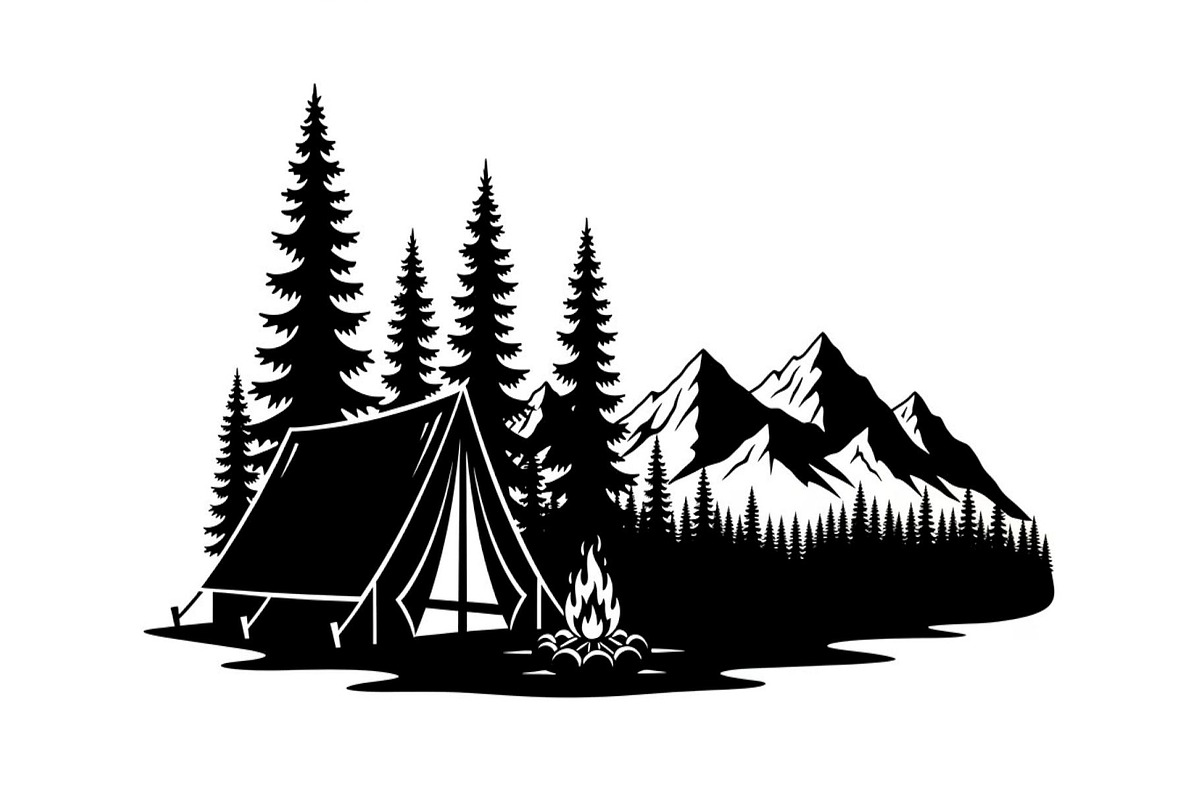 50 Camping Mountain Vector Bundle, an Illustration by jahid234 (Photo 13 of 51)