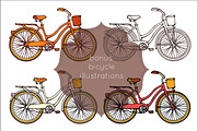28 Bicycles seamless patterns set, a Pattern Graphic by IreneArt illustrations (Thumbnail 5 of 5)