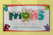 Friendly Monster - Character Font, a Font by PutraCetol Studio (Thumbnail 4 of 11)