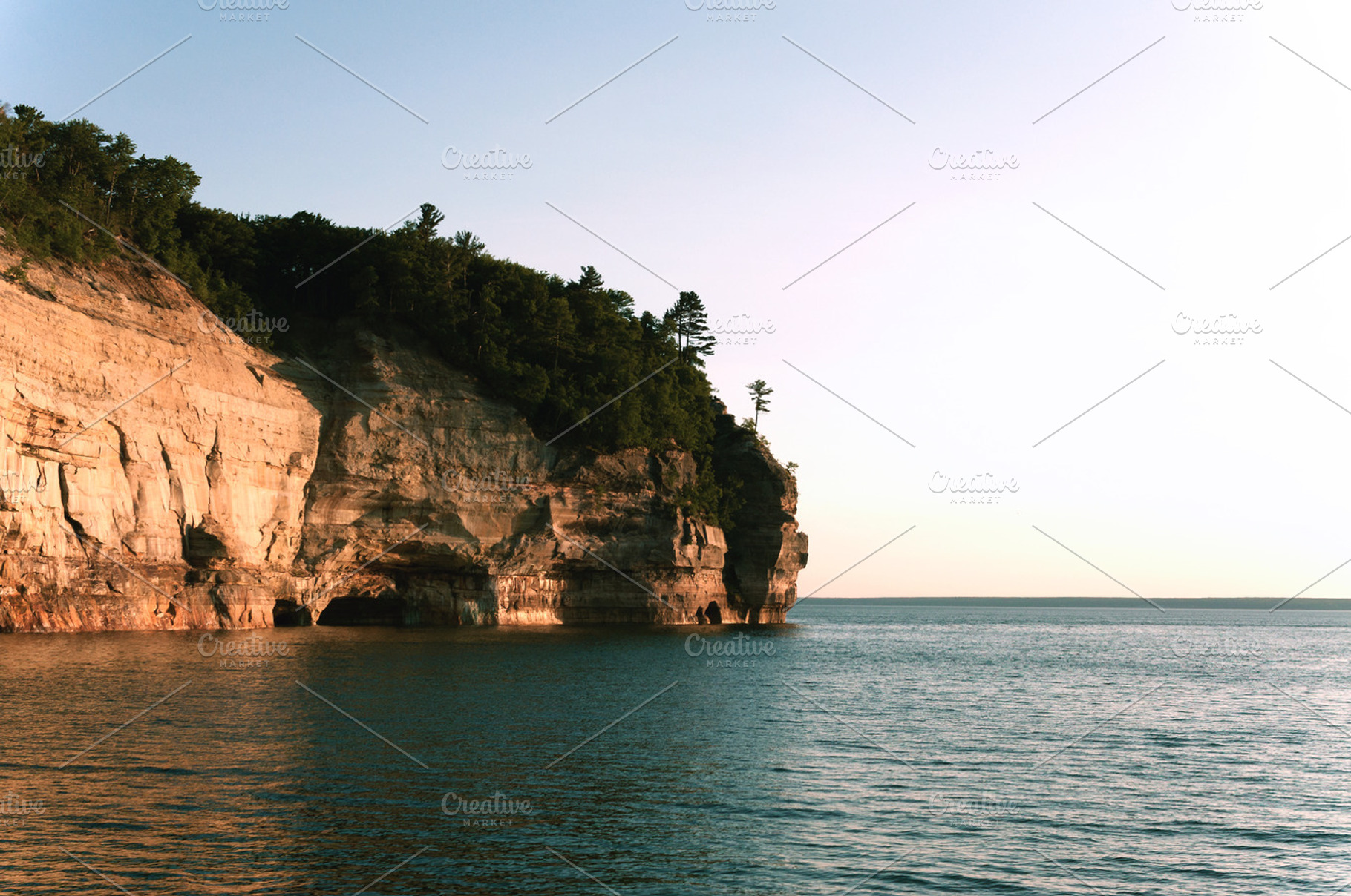 Pictured Rocks Featuring Water Michigan And Lake Superior