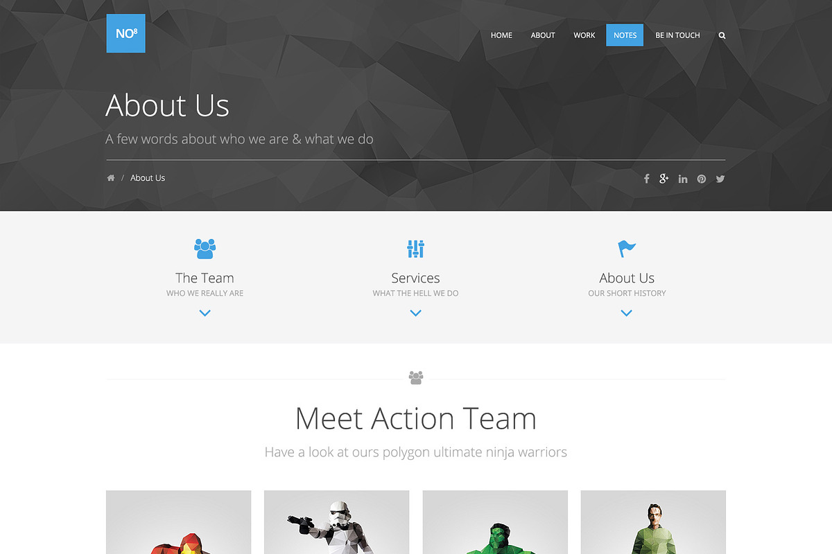 NO8 - Creative Agency WP Theme, a WordPress Template by IshYoBoy (Photo 7 of 8)