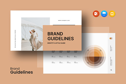 Brand Guidelines Template, a Presentation Template by CreativeSlides