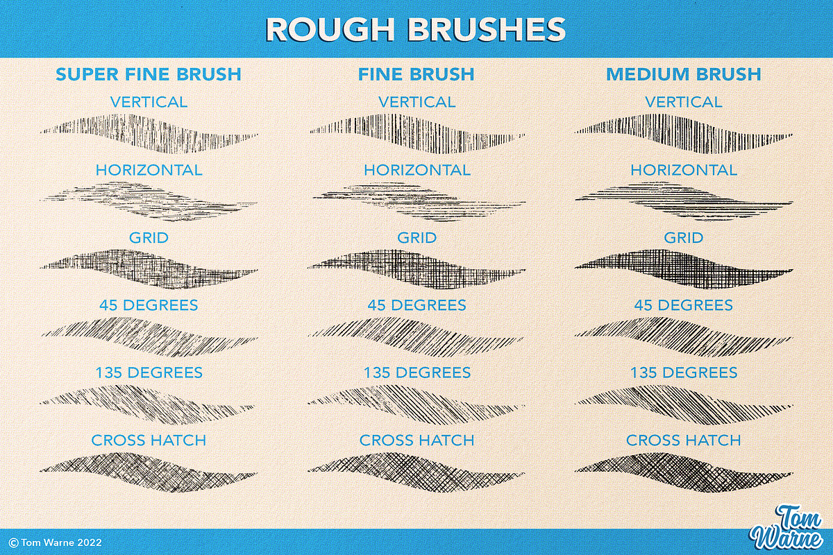 Shading Lines Photoshop Brushpack, a Brush Add-On by TomWarne (Photo 8 of 25)
