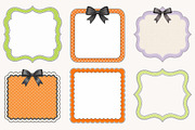 Preppy Halloween Frames Clipart, a Seasonal Illustration by Designworld (Thumbnail 4 of 4)